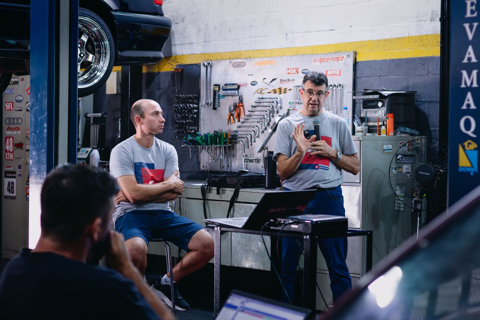 Silvano Hoff e Diogo Silva conduzindo a turma na RC Racing